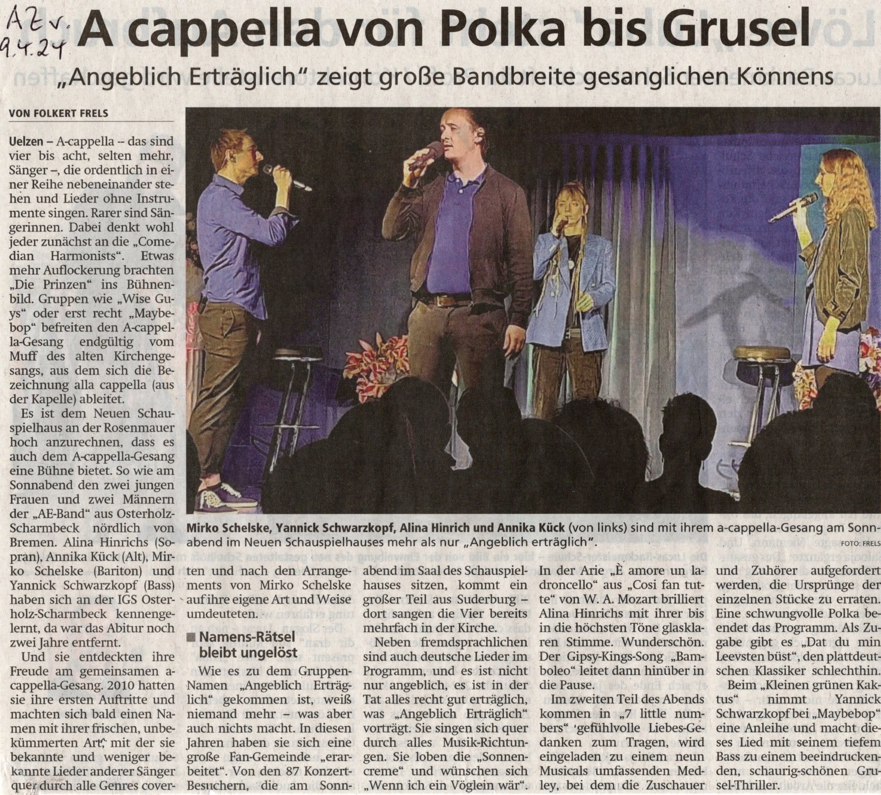 A capella von Polka bis Grusel