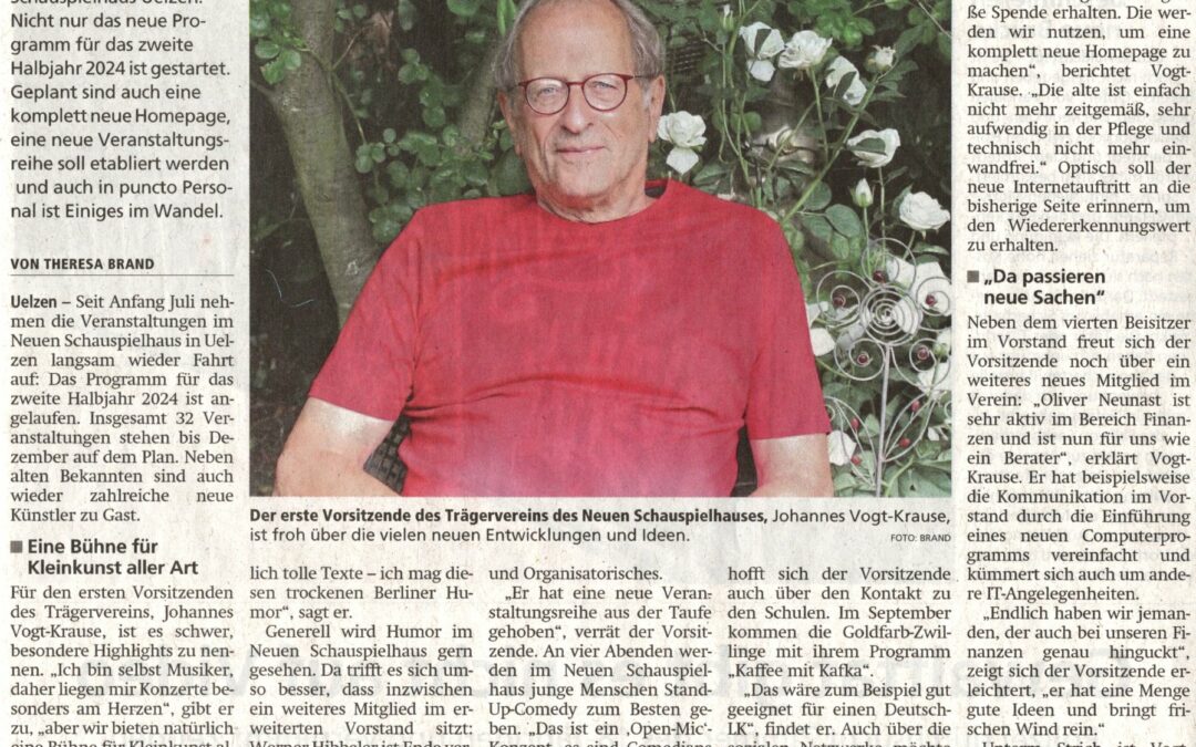 Frischer Wind im Schauspielhaus
