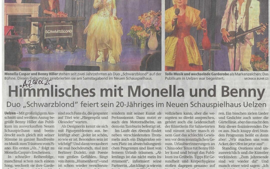 Schwarzblond am 31.05.2025 im Neuen Schauspielhaus – und zwar himmlisch…