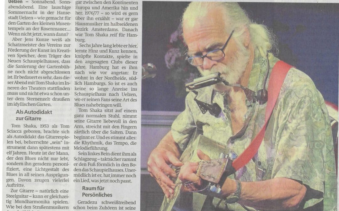 Tom Shaka – Mr. Blues im Neuen Schauspielhaus…